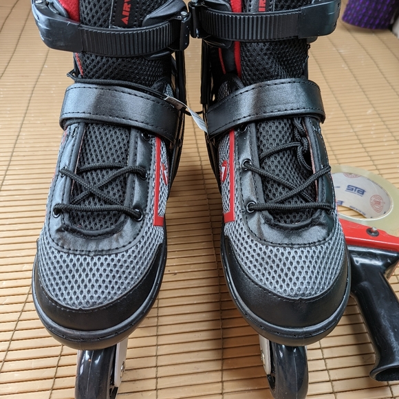 Airwalk Shoes Airwalk Adult Inline Skates Red Black Adjustable Fit